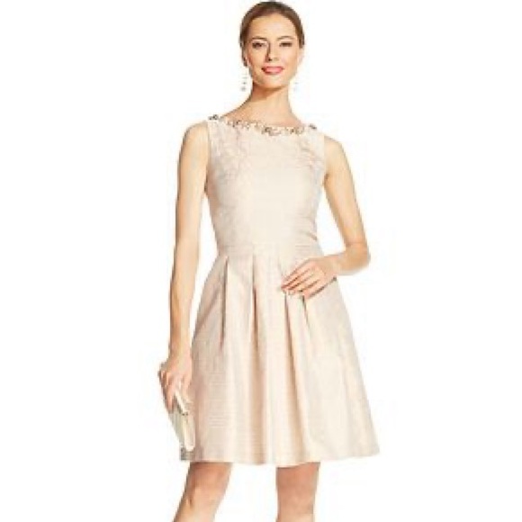 Tahari Dresses & Skirts - Tahari by ASL Metallic Brocade Pleated Dress